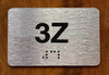 Apartment Number 3Z Compliance Sign