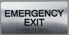 Emergency EXIT Sign -Tactile Touch Braille Sign - The Sensation line -Tactile Signs Ada sign