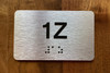 Apartment Number 1Z Ada Sign