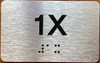 Apartment Number 1X Sign