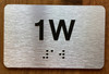 Apartment Number 1W Compliance Sign