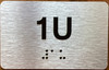 Apartment Number 1U Sign