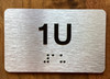Apartment Number 1U Ada Sign