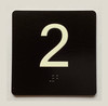 Elevator 2 Sign Elevator Jamb Plate Compliance Sign