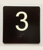 Elevator 3 Sign Elevator Jamb Plate Safety Sign