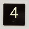 Elevator 4 Sign Elevator Jamb Plate Ada Sign