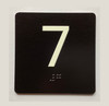 Elevator 7 Sign Elevator Jamb Plate Compliance Sign