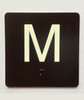 M 4X4 Sign with Raised Letters & Grade 2 Safety Sign