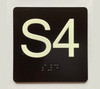 S4 Sign with Raised Letters Ada Sign