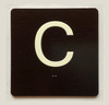 C  Sign with Raised Letters Compliance Sign