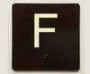 F Sign with Raised Letters Hpd Sign