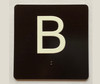 B Sign with Raised Letters Ada Sign