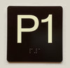 P1 Sign with Raised Letters Compliance Sign