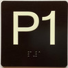 P1 Sign with Raised Letters Sign