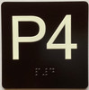 P4 Sign with Raised Letters Sign