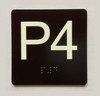 P4 Sign with Raised Letters Compliance Sign