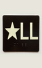 Star LL Sign with Raised Letters Safety Sign