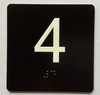 4 Sign with Raised Letters Sign