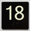 18 Sign with Raised Letters Ada Sign