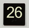 26 Sign with Raised Letters Compliance Sign