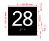 28 Sign with Raised Letters Hpd Sign