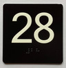 28 Sign with Raised Letters Ada Sign