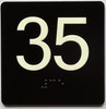 35 Sign with Raised Letters Sign