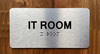 IT Room Braille Sign