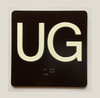 UG Sign Elevator Jamb Plate Compliance Sign