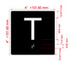 T Sign Elevator Jamb Plate Hpd Sign