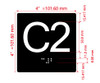 C2 Sign Elevator Jamb Plate Hpd Sign