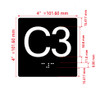 C3 Sign Elevator Jamb Plate Hpd Sign