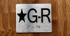 Star G-R Elevator Jamb Plate Braille Sign