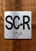 SC-R Elevator Jamb Plate Ada Sign