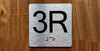 3R Elevator Jamb Plate Ada Sign