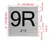 9R Elevator Jamb Plate Hpd Sign