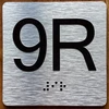 9R Elevator Jamb Plate Sign
