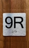 9R Elevator Jamb Plate Ada Sign