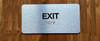 Exit With Sign with Raised Letters Ada Sign