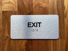 Exit With Sign with Raised Letters Compliance Sign