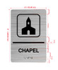 Chapel With Sign with Raised Letters Hpd Sign