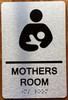 Mothers Room With Sign with Raised Letters Sign