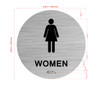 Women Restroom Sign with Raised Letters Hpd Sign