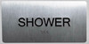 Shower Sign -Tactile Touch   Braille sign - The Sensation line -Tactile Signs   Braille sign