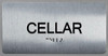 Cellar Floor Number  -Tactile Touch Braille  - The Sensation line -Tactile s