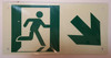 RUNNING MAN RIGHT ARROW SIGNAGE (Photoluminescent ,High Intensity