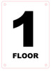 BUILDING SIGN  FLOOR NUMBER ONE