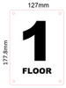 SIGN FLOOR NUMBER ONE