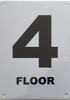 BUILDING SIGN  FLOOR NUMBER FOUR