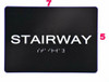 Stairway Sign -Tactile Signs  The Sensation line  Braille sign